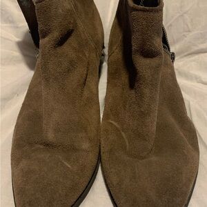 Brown Suede Ankle Boots